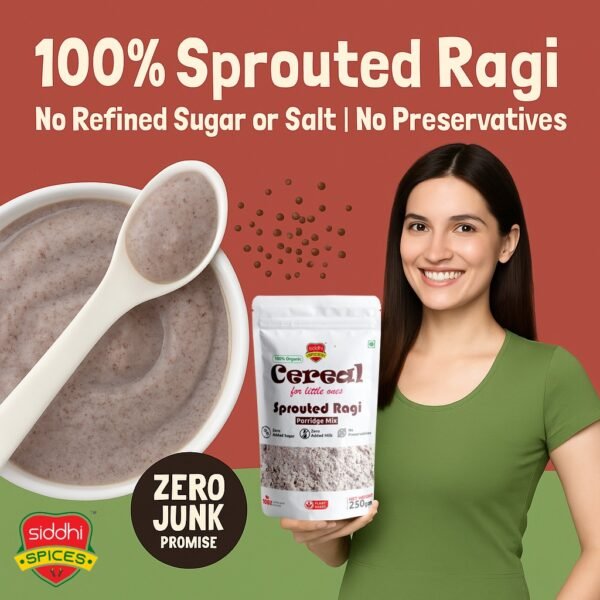 Sprouted Ragi Porridge Mix – 250g | Nutritious Cereal for Babies & Toddlers
